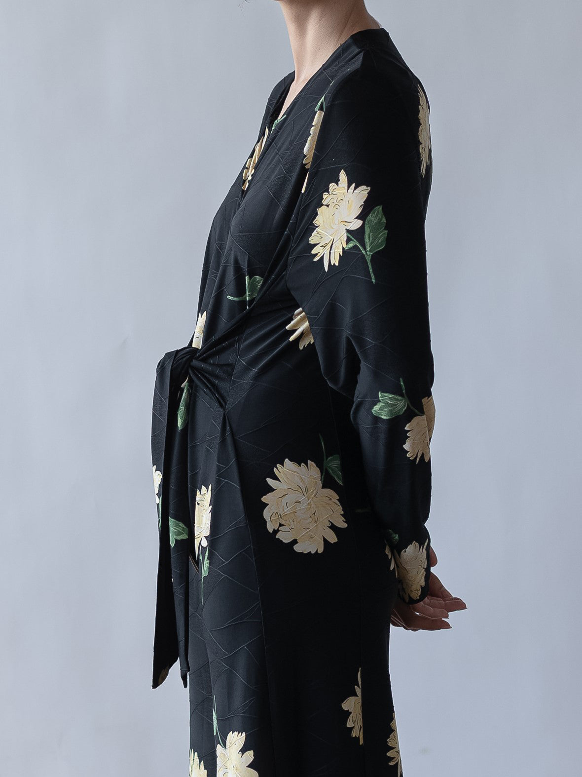 Vintage 90’s Reworked black floral jumpsuit (S)