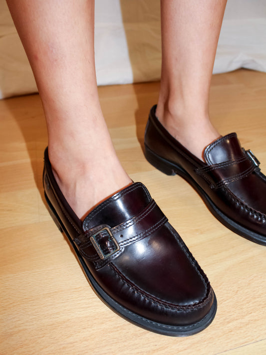 VINTAGE 80'S GRANDPA GANGSTER LEATHER LOAFERS
