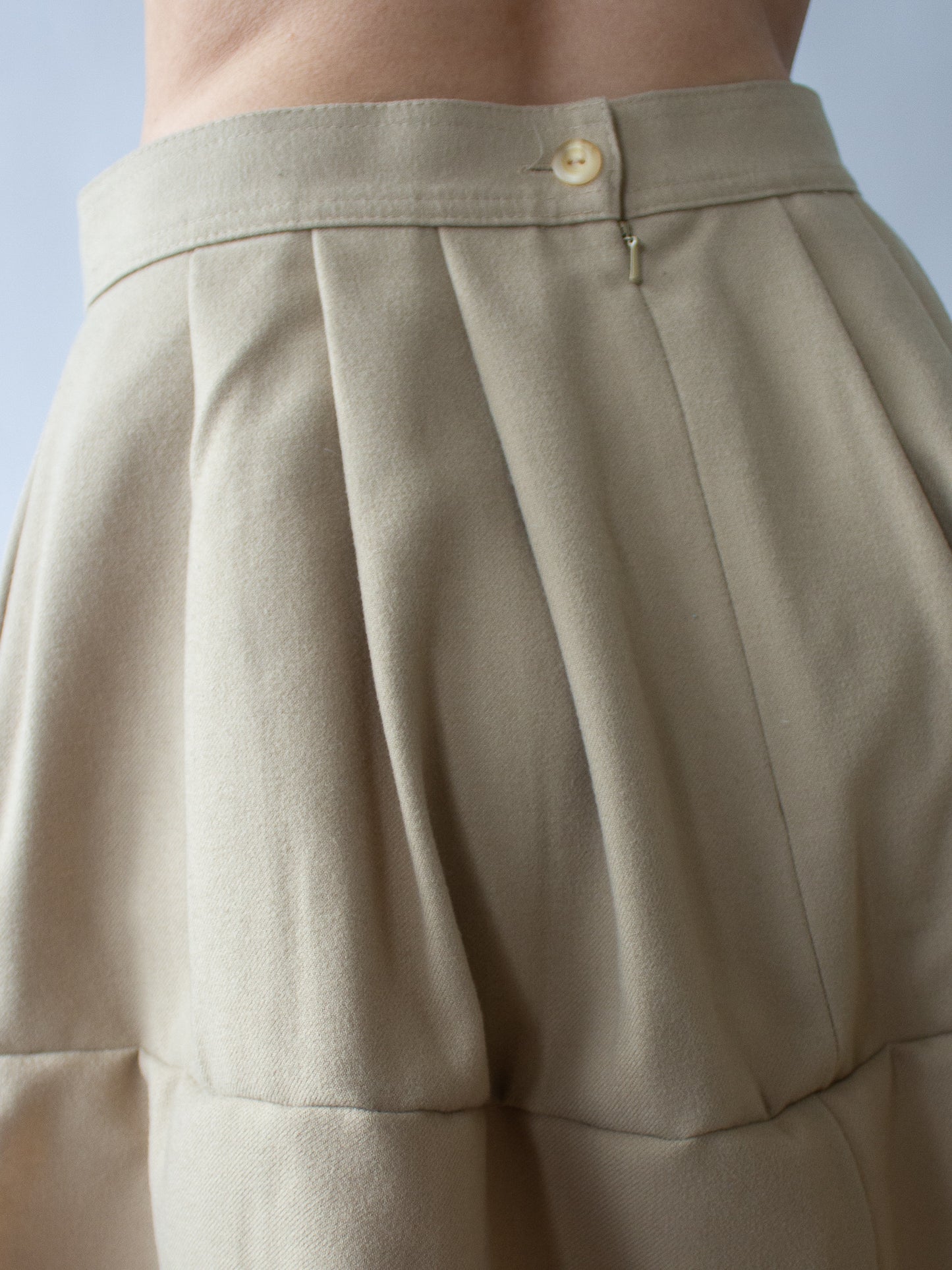 Vintage 80's Reworked Camel Mini Tennis Skirt (M)